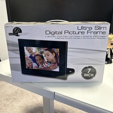 Digital Decor Ultra Slim Picture Frame 7' LCD Display Remote Control USA Seller