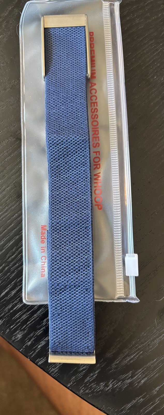 New Whoop 5.0/MG Blue Band With Silver Clasp/hook/link