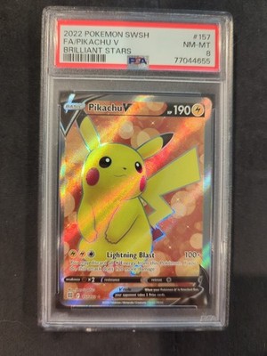 Pikachu V (Full Art) 157/172 Swsh09: Brilliant Stars Holo