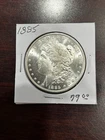 1885 HIGHER GRADE MORGAN SILVER DOLLAR  AU/BU