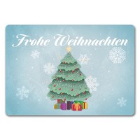 Frohe Weihnachten Mit SchöNem Weihnachtsbaum FußMatte In 35X50 Cm Ohne Rand