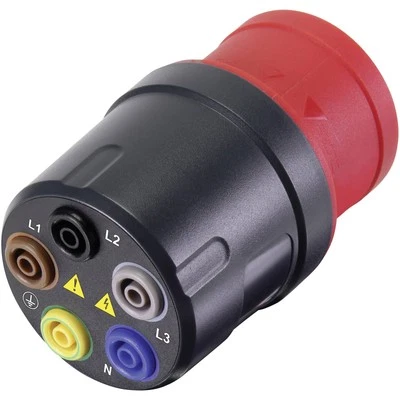 VOLTCRAFT VMA-3L 16 Test lead adapter CEE plug 5pin6 A 4mm socket