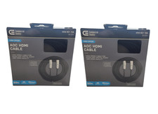 2-PACK Commercial Electric 50 ft. Gold Plated HDMI Cable-Black