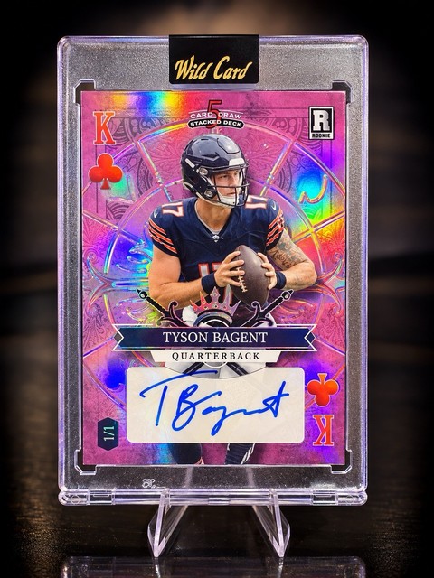 THE KING IS STARTING! SEALED 2023 Wild Card 1/1 Tyson Bagent Auto RC Rookie