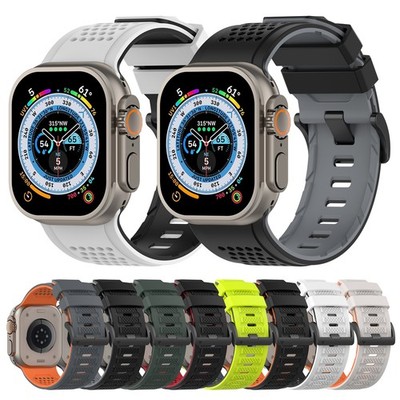 Für Apple Watch Ultra 3 2 49mm Sport Silikon Armband 44/45/46mm S11 10 9 8 7 6 5
