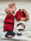 Vintage Barbie #981 BUSY GAL -  Jacket, Blouse, Skirt, Belt, Hat, Glasses