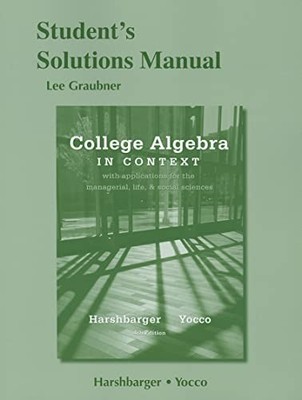 Students Solutions Manual for - GOOD