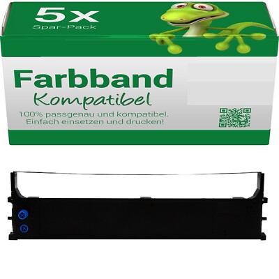 5x Farbband alternative zu OKI 43571802 für OKI Microline 1120/1190