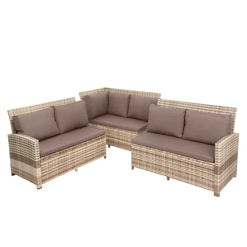 Polyrattan Essgruppe 20tlg Lounge Möbel Sofa Gartenset Gartengarnitur Sitzgruppe - Bild 3 von 4