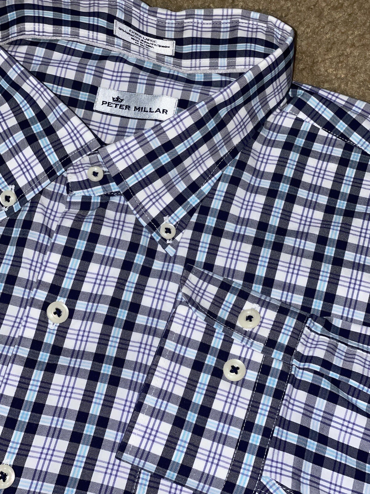 Peter Millar Performance Button Down Shirt Moritz… - image 2