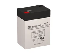 Topin TR6V4, 6V 4.5Ah F1 SLA AGM Battery Replacement by SigmasTek SP6-4.5 (T1)
