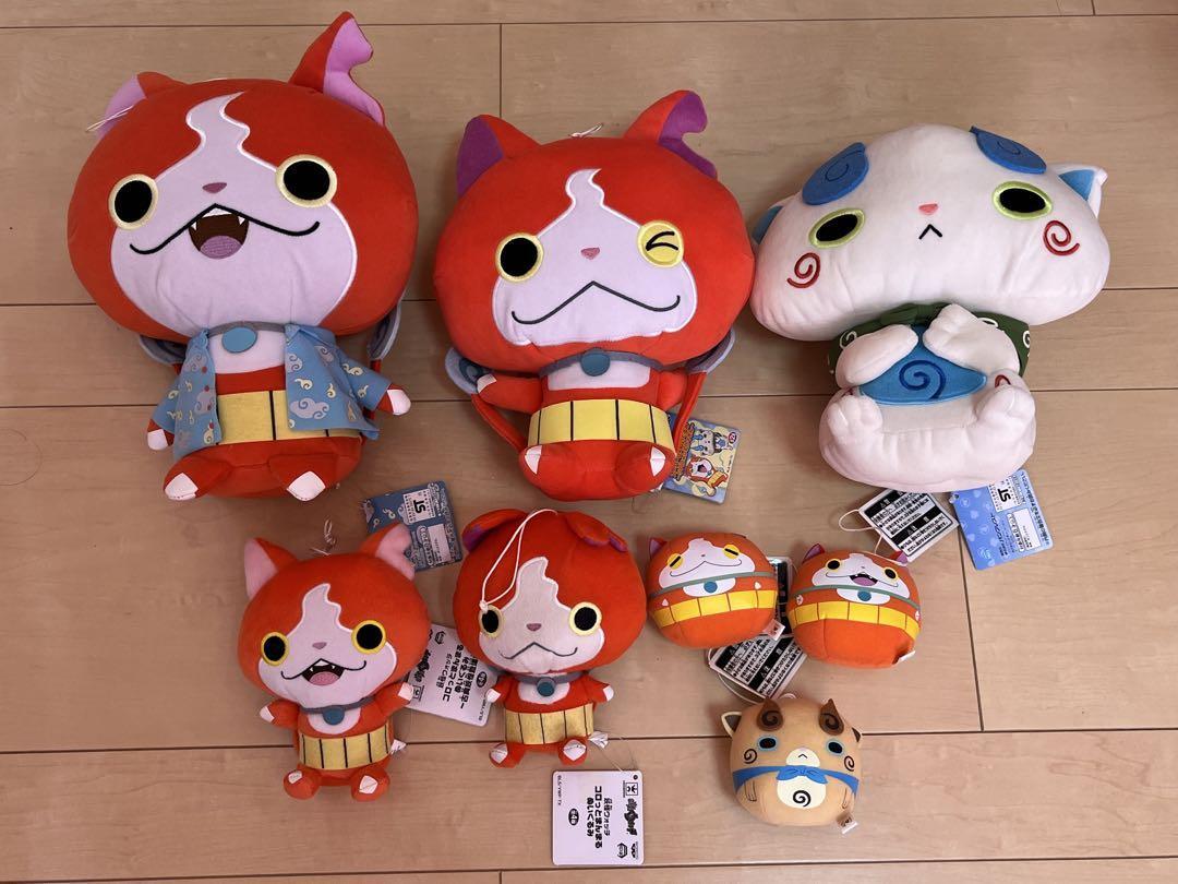Yokai Watch Plush Toy Lot of Jibanyan Koma-san Komajiro Hiehgt