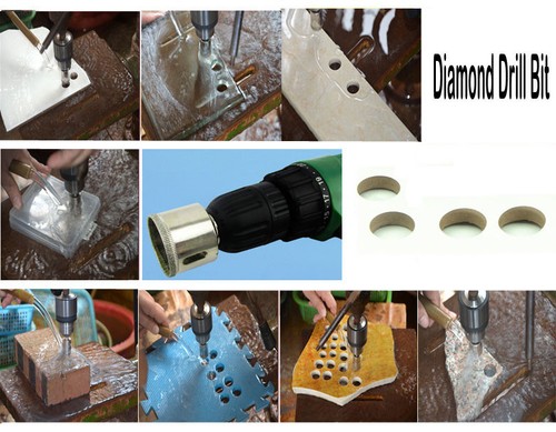 2 X 40mm Diamond Drill Bits Set Hole Saw Cutter Tool Glass Marble Tile Granite - Picture 5 of 6