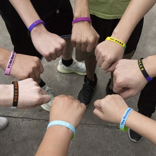 50pz Bracciali in Silicone Personalizzati Bracciali in Gomma Regali Motivazione - Foto 11 di 36