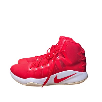 Nike Men's Size 18 Hyperdunk 2016 TB Gym Red White 856483-663 High Top Sneakers