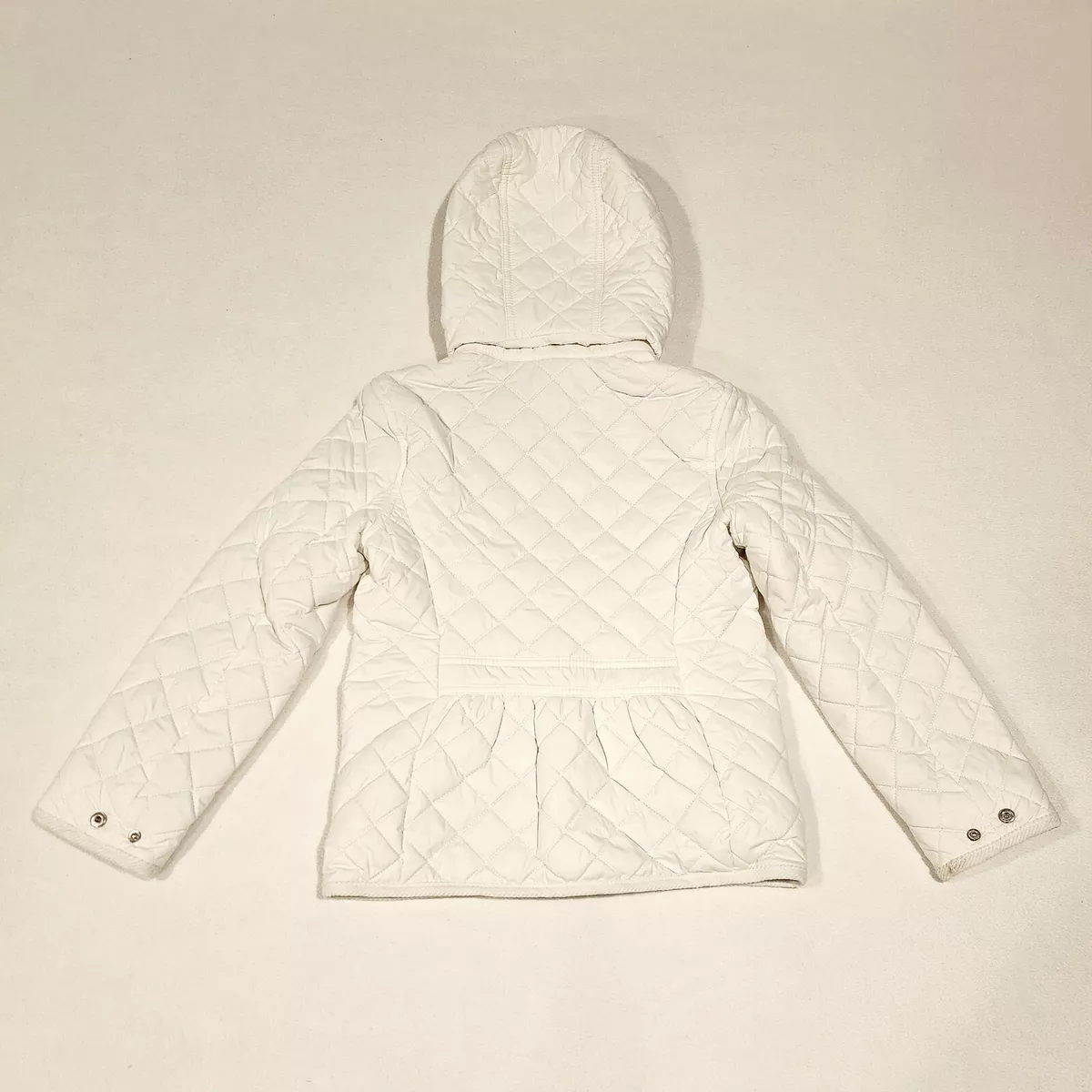 NWT GIRLS RALPH LAUREN DIAMOND QUILTED BARN JACKET REMOVABLE HOOD