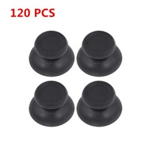 120PCS Black Grey Rubber Thumbstick Button Game Joystick Cap for PS4 Controller