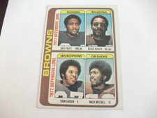  1978 TOPPS BROWNS TEAM CHECKLIST # 506 FOOTBALL CARD