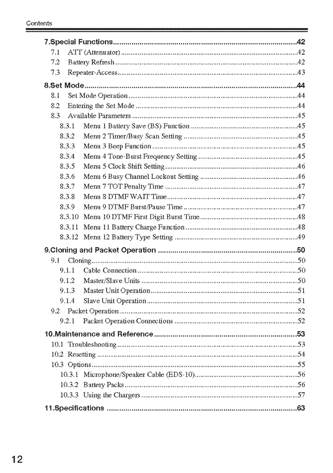 Alinco DJ-V17 T E R TFH Transceiver Instruction Manual 65 Pages Operating Guide - Image 4 of 4
