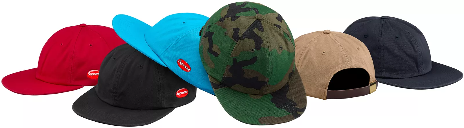 Casquette Supreme Window 6 panneaux camouflage noir F/W 18