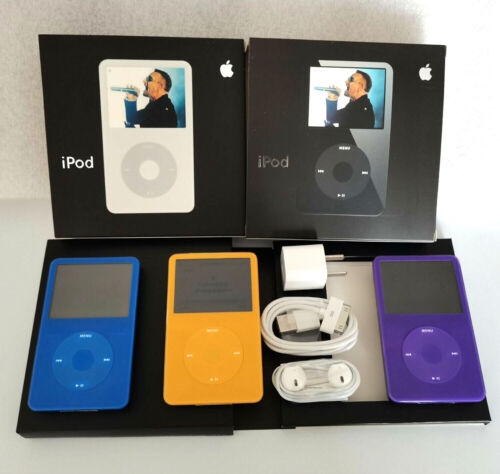 美品】iPod classic 第5世代 パープル×ブラック 256GB ポータブル