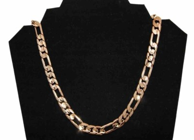 #ad #ad Solid 24K Gold Layered 10MM Italian Cut Chain Necklace Lifetime Warranty AnySize $193.73
