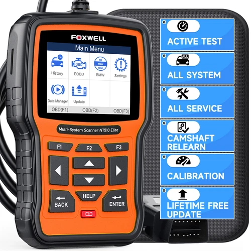 FOXWELL 12V OBD2 Scanner Full Systems ABS SRS SAS TPMS Reset For BMW/MINI/RR Car - Picture 1 of 11