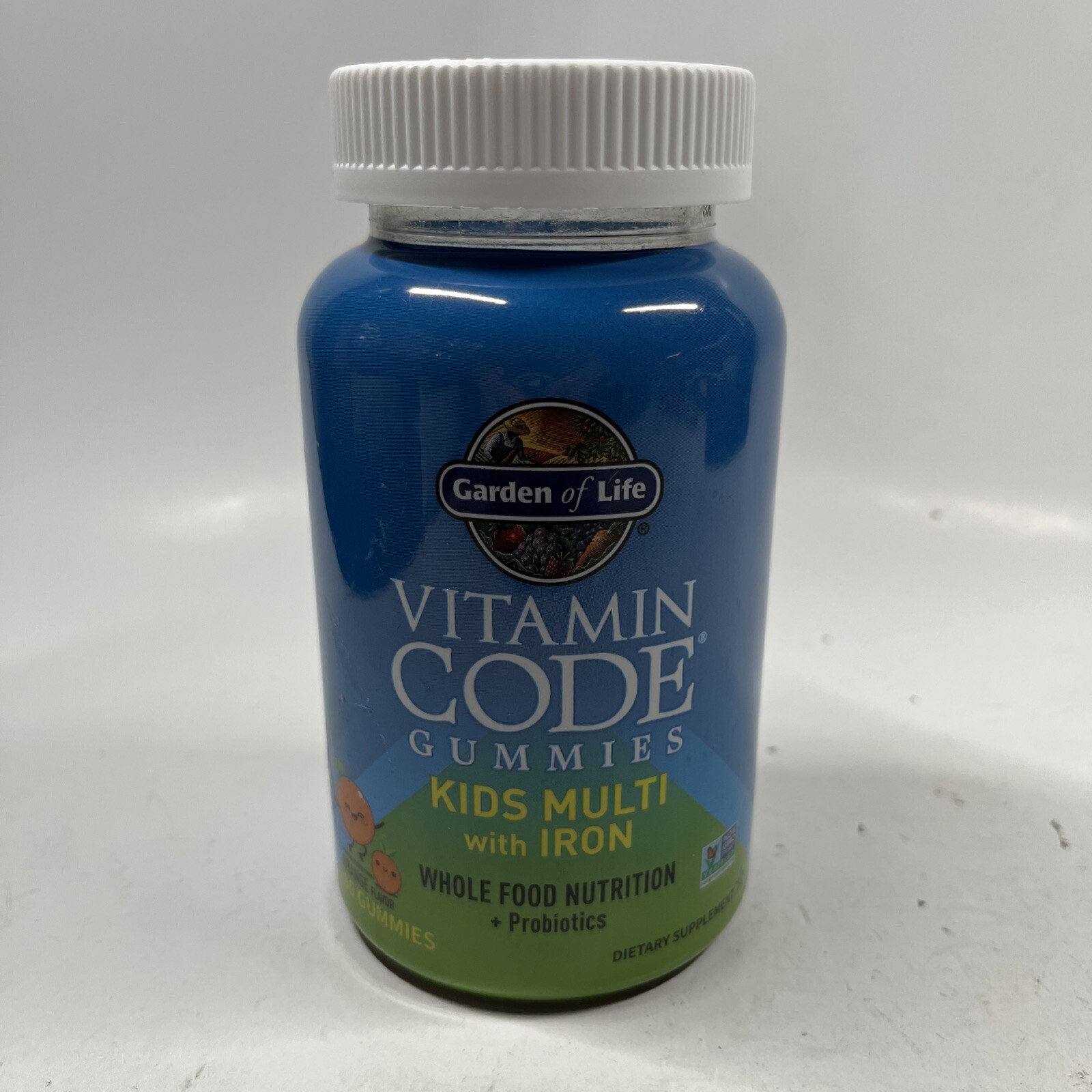 Garden of Life Vitamin Code Kids Gummies Multi Iron 90 Count Exp 6/2026 Orange