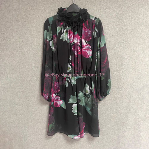 AUTH Ted Baker Floral Print Long Sleeve Romper - Foto 1 di 8
