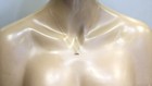 New 14k rose gold .73ct diamond 3 stone pendant white chain necklace 2.6g 18" — photo 8