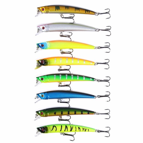 43PCS Lot Mixed Fishing Lure Minnow Lures Hard Bait Crankbait Bass Trout Tackle eBay