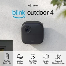 Blink Outdoor (4th Gen) Smart Security Camera | Wire-Free, 2-Yr Battery, Add-On