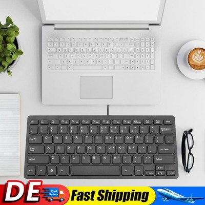 K1000 Super Slim USB Mini Multimedia Kabelgebundene Tastatur 78 Tasten Kaypad fü