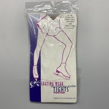 VTG GK SKATING MICROFIBER FOOTED TIGHTS SUNTAN ADULT LARGE NYLON/LYCRA WOMENS