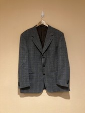 Giacca blazer uomo Lebole designer italiano uomo misto lana seta taglia 2XL-3XL