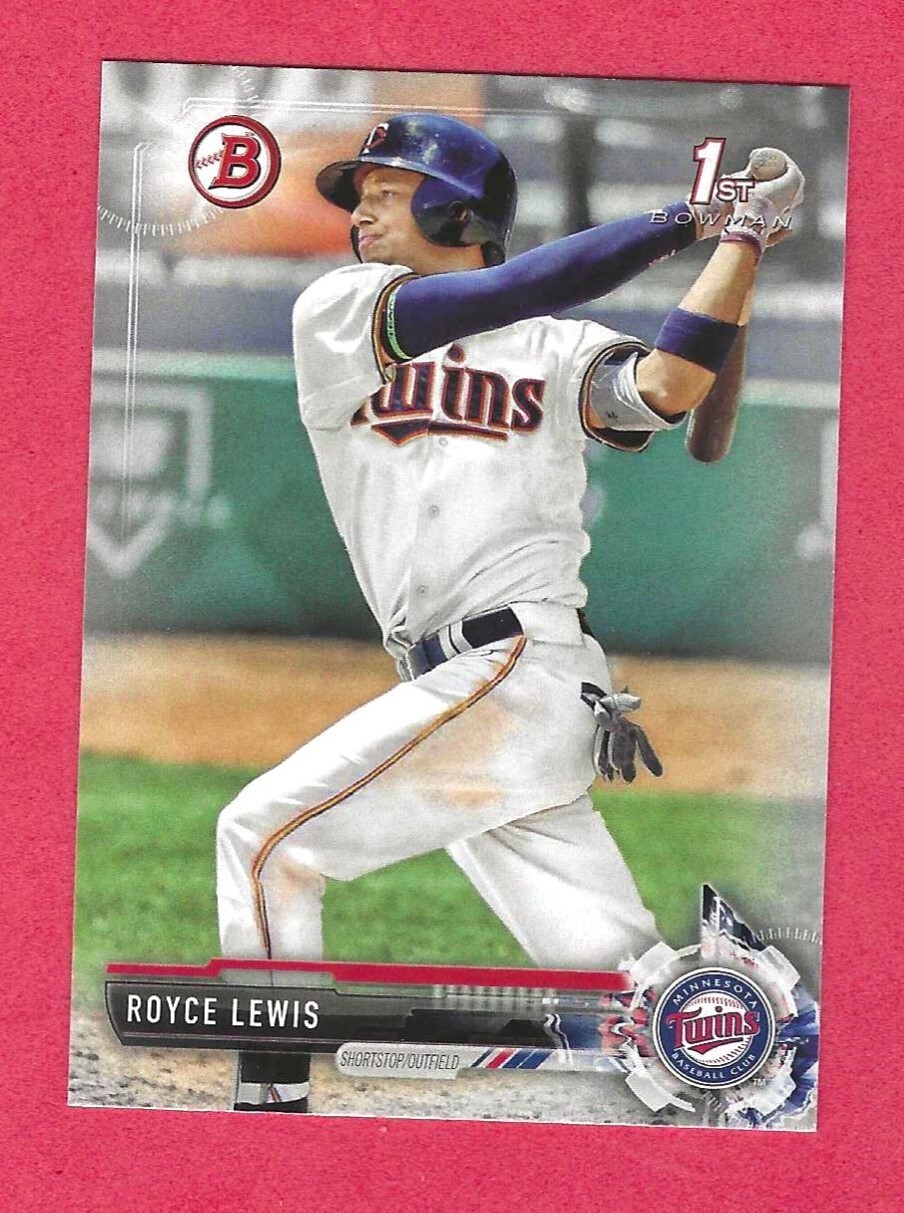 2017 BOWMAN DRAFT PROSPECTS #BD-1 ROYCE LEWIS ROOKIE BASEBALL CARD (NrMT-MT)