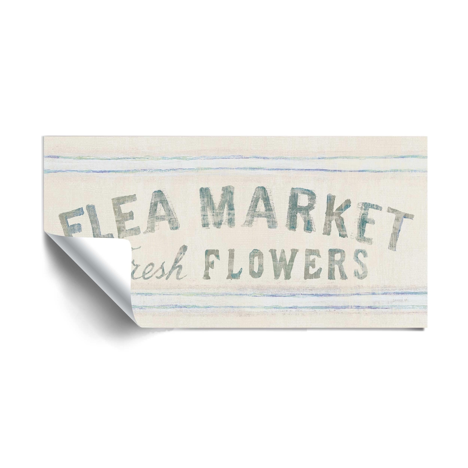 ArtWall Floursack Florals XII crop Removable Wall Art Mural