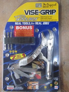 schrade vise grip tool multi toolbox 5wr bits bonus belt holder extra