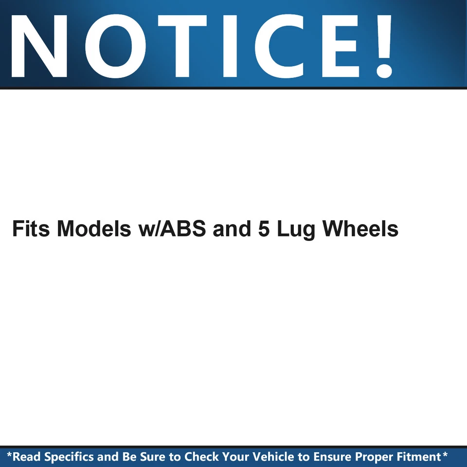 5 Lug Front Wheel Hub & Bearings for 2005 2006-2011 Chevy Cobalt HHR G5 Ion ABS — 第 3/4 张图片