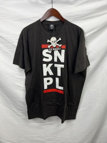T-shirt authentique FC ST PAULI Skull Sports Club M L XL neuf - Photo 1/5