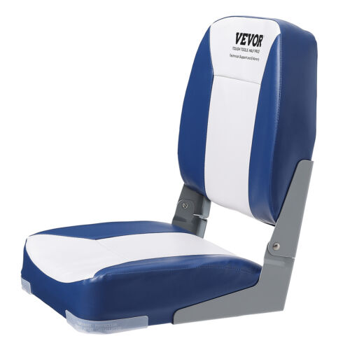 VEVOR 2X Folding Boat Seats Low Back Marine Seating Set All Weather Swivel Chair - Picture 9 of 12