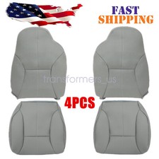For 1998-2002 Dodge Ram 1500 2500 Slt Driver Passenger Leather Seat Cover Gray