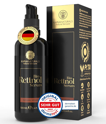 EINFÜHRUNGSPREIS BIO Retinol Serum 100Ml   Vegan & BIO   Retinol Hochdosiert +Vi