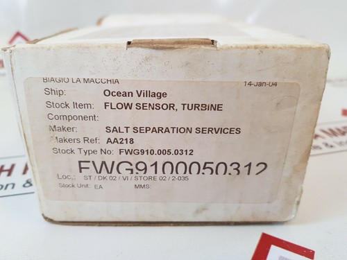 Salt separation/George fischer p51530-h0 flow sensor with cable free shipping - Picture 4 of 11