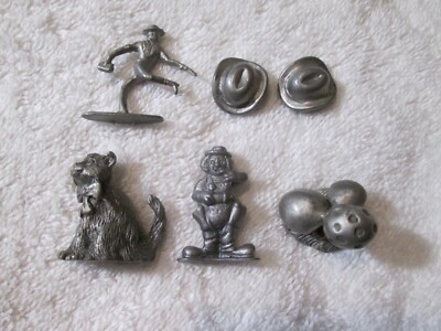 Vintage 1980's Pewter Figurine Lot C.A.T. Designs Hallmark And Others