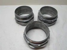 Qty = 3: Conduit Fittings 4" EMT, IMC, RIGID Coupling (1 is missing the locknut)