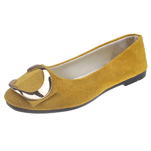 Women Flats Slip On Flat Shoes Formal Ladies Square Toe Classic Pumps Buckle - Bild 7 von 113
