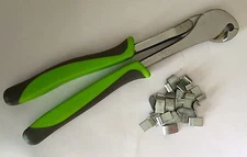 J-clip Pliers Heavy Duty J- clips plier FREE SHIPPING jclip green comfort handle