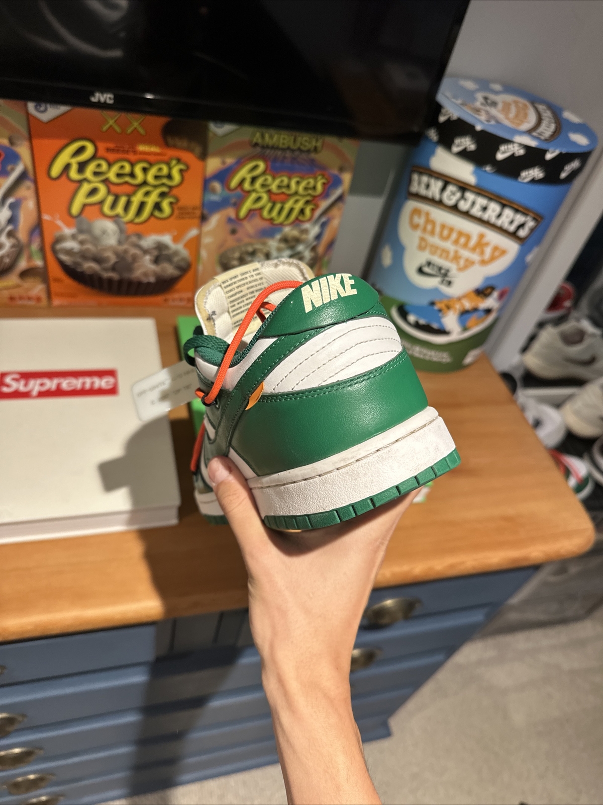 OFF WHITE X NIKE Nike X Off White Dunk Low verde pino Regno Unito 10