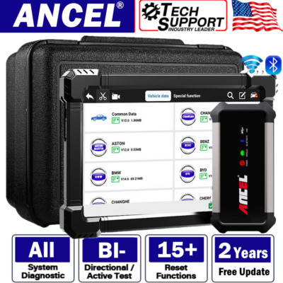 10'' Tablet Bluetooth OBD2 Scanner Car Full System Bi-directional Diagnostic Tool